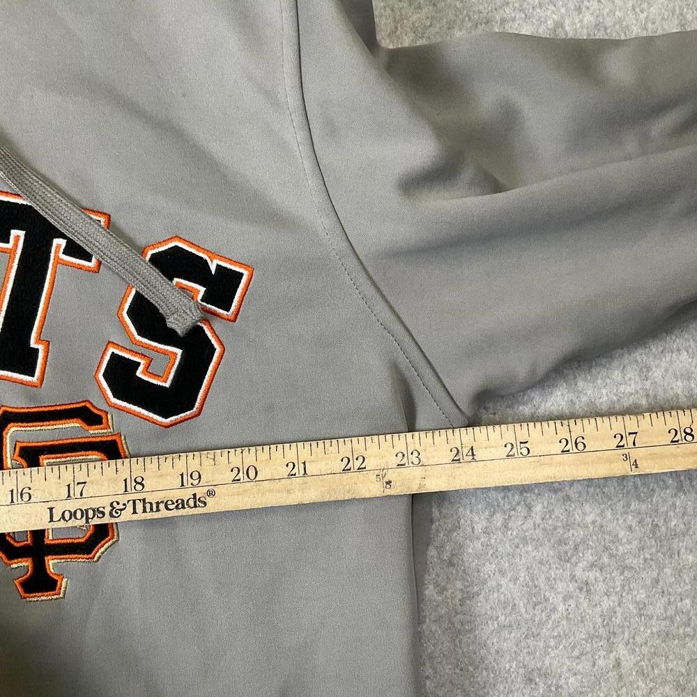 MLB Merchandise Men's Large Gray San Francisco Giants Baseball Full Zip Jacket - Picture 6 of 11